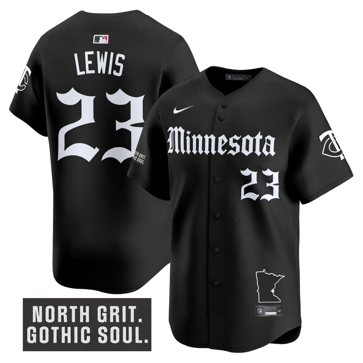 Men's Minnesota Twins 'Gothic North Edition' Vapor Premier Limited Jersey - All Stitched