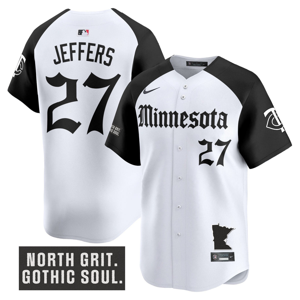 Men's Minnesota Twins 'Gothic North Edition' Vapor Premier Limited Jersey - All Stitched