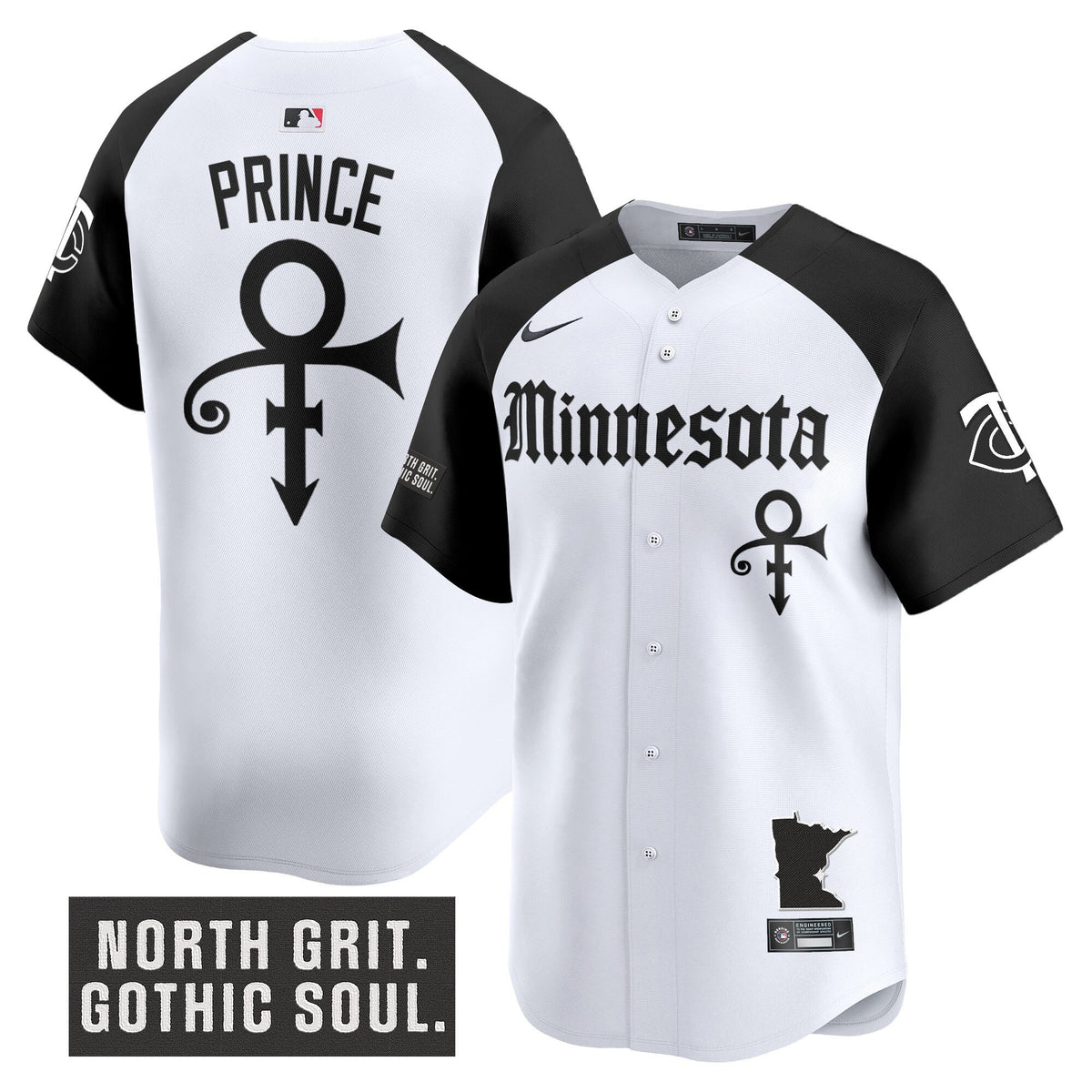 Men's Minnesota Twins 'Gothic North Edition' Vapor Premier Limited Jersey - All Stitched
