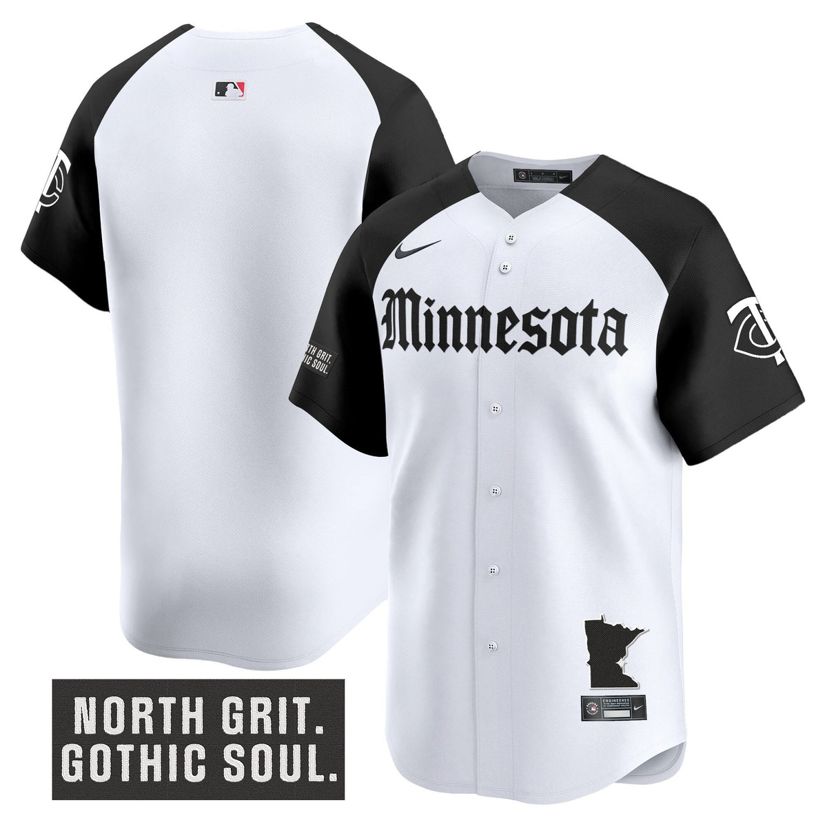 Men's Minnesota Twins 'Gothic North Edition' Vapor Premier Limited Jersey - All Stitched