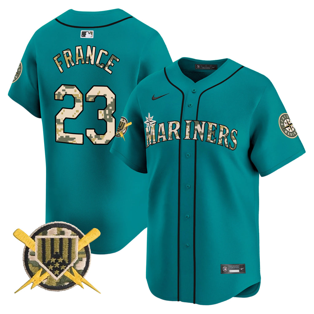 Men's Seattle Mariners Armed Forces Day Vapor Premier Limited Jersey - All Stitched