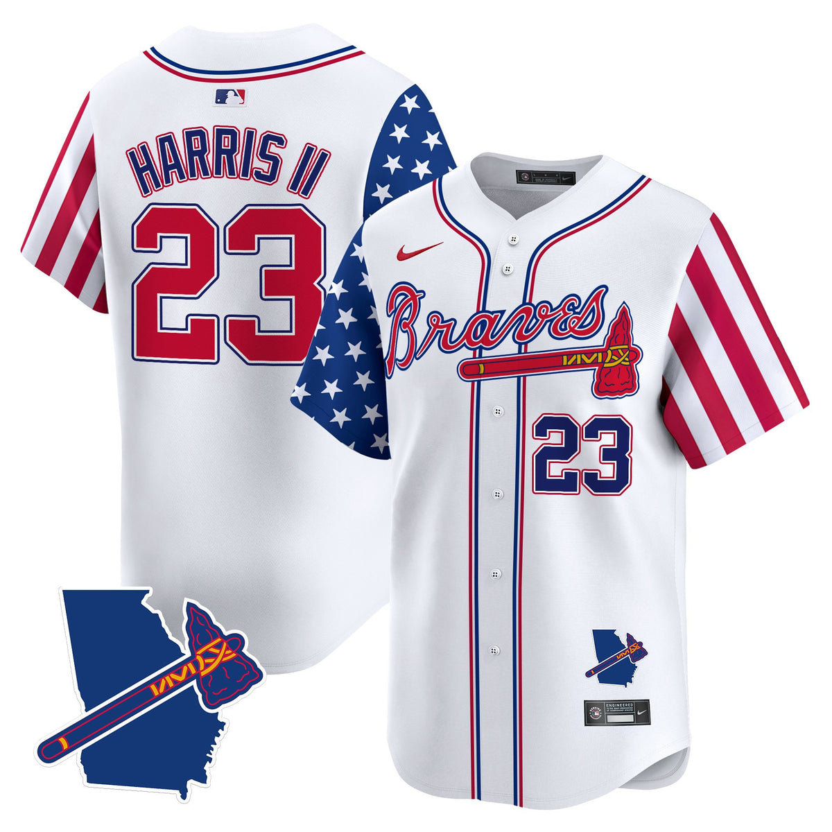 Men's Atlanta Braves 2025 Memorial Day Vapor Premier Limited Jersey - All Stitched