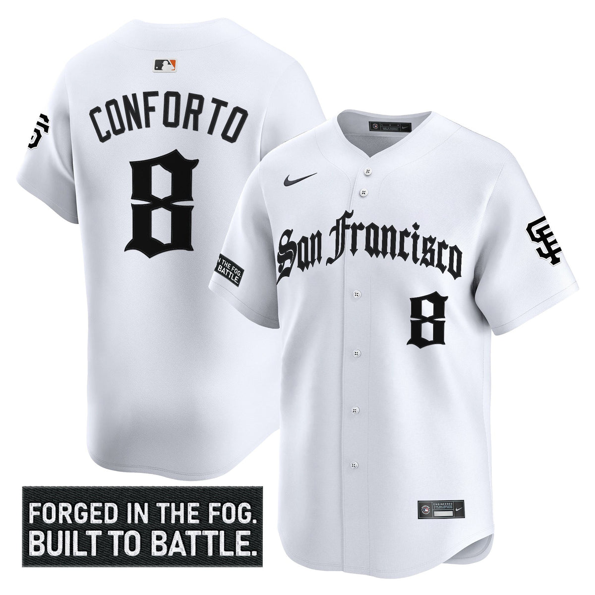 Men's San Francisco Giants 'Gothic Fog Edition' Vapor Premier Limited Jersey - All Stitched