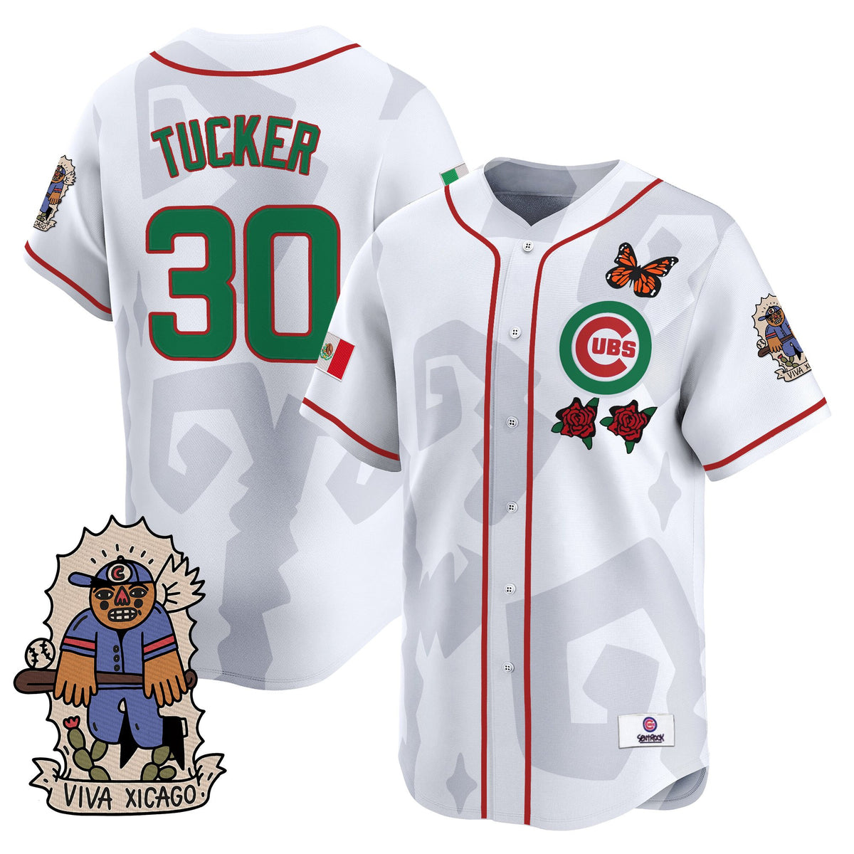 Men's 2025 Chicago Cubs Mexican Heritage Vapor Premier Limited Jersey - Stitched