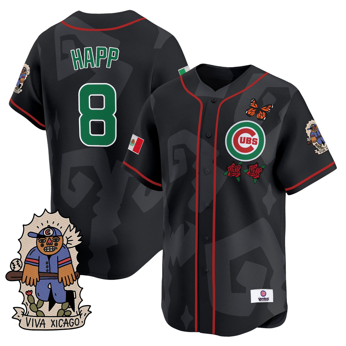 Men's 2025 Chicago Cubs Mexican Heritage Vapor Premier Limited Jersey - Stitched