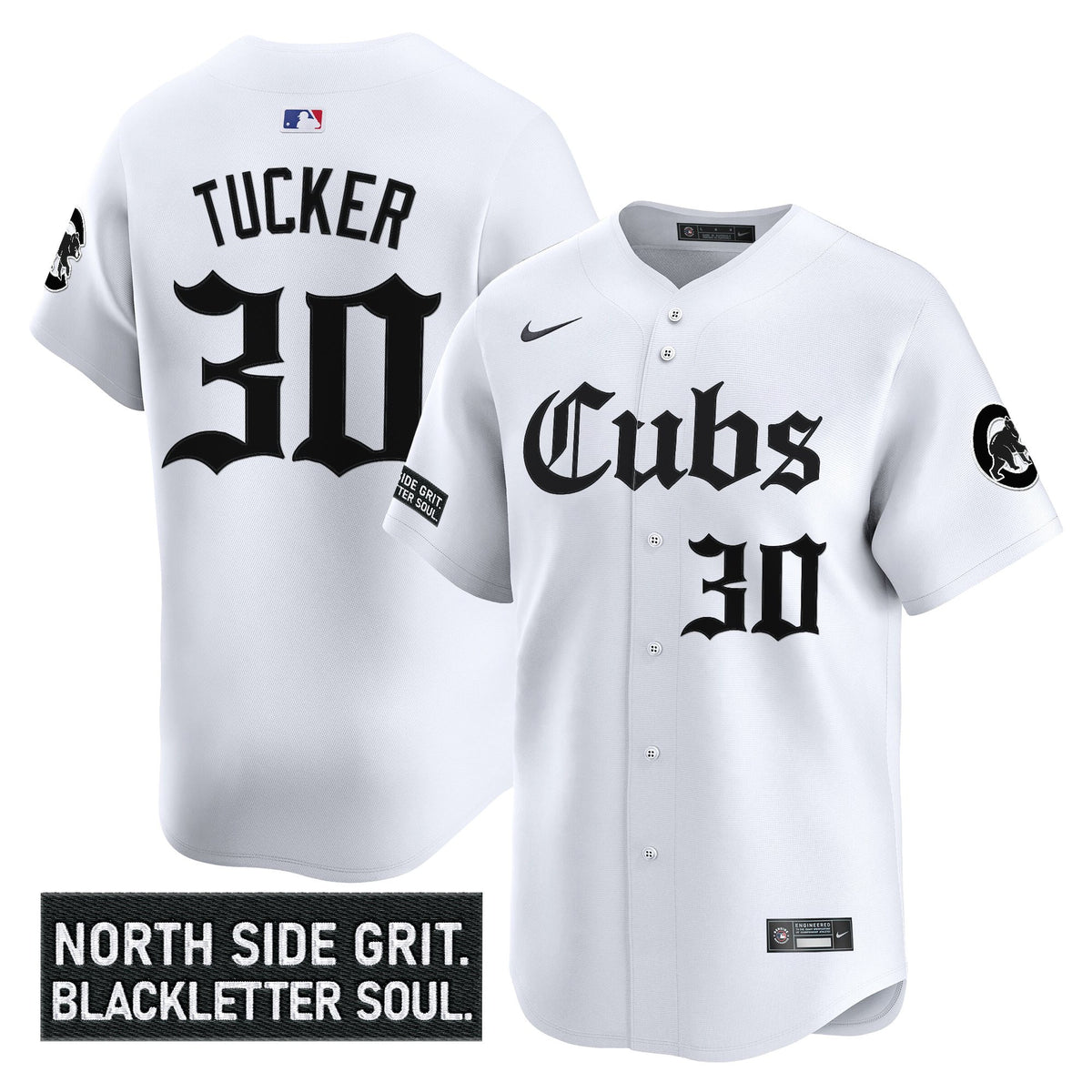 Men's Chicago Cubs 'Gothic North Side Edition' Vapor Premier Limited Jersey - All Stitched