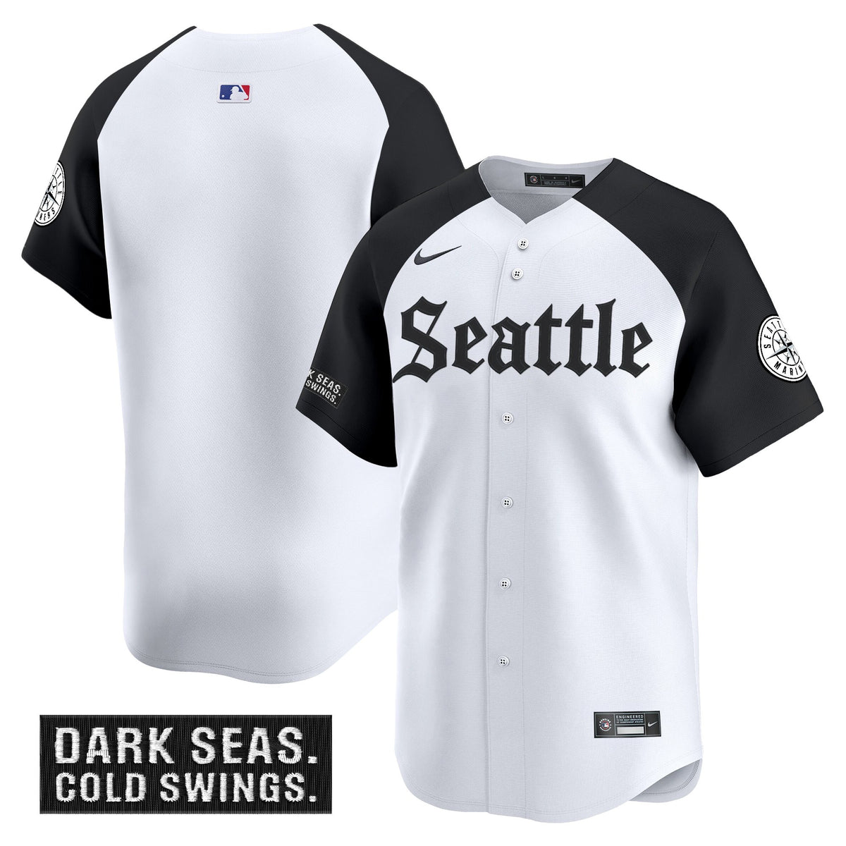 Men's Seattle Mariners 'Deep Sea Gothic Edition' Vapor Premier Limited Jersey - All Stitched