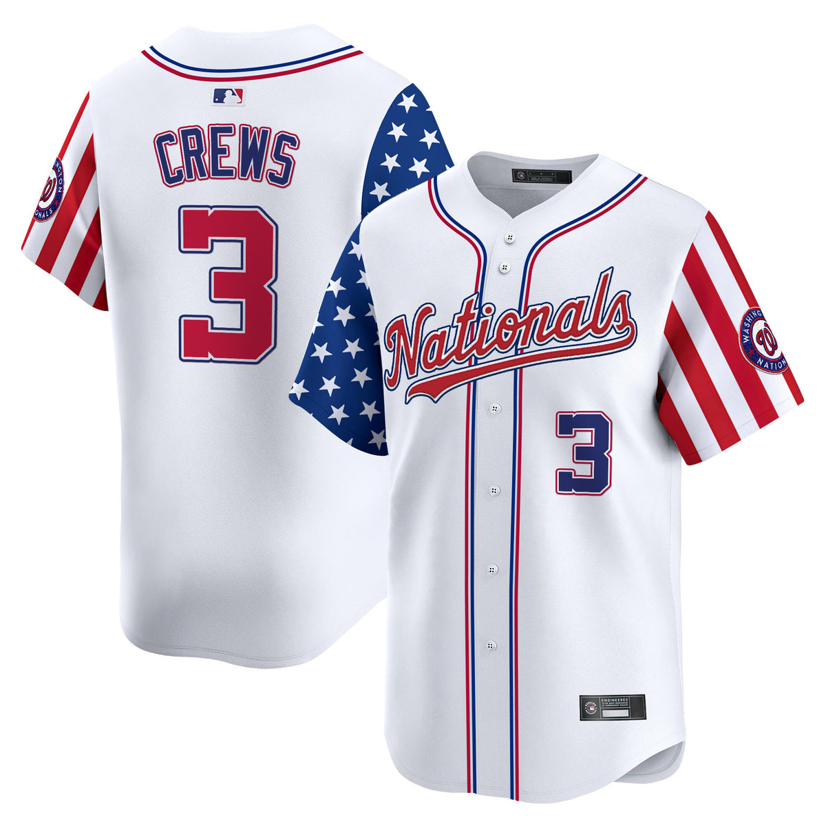 Men's Washington Nationals 2025 Independence Day Vapor Premier Limited Jersey - All Stitched