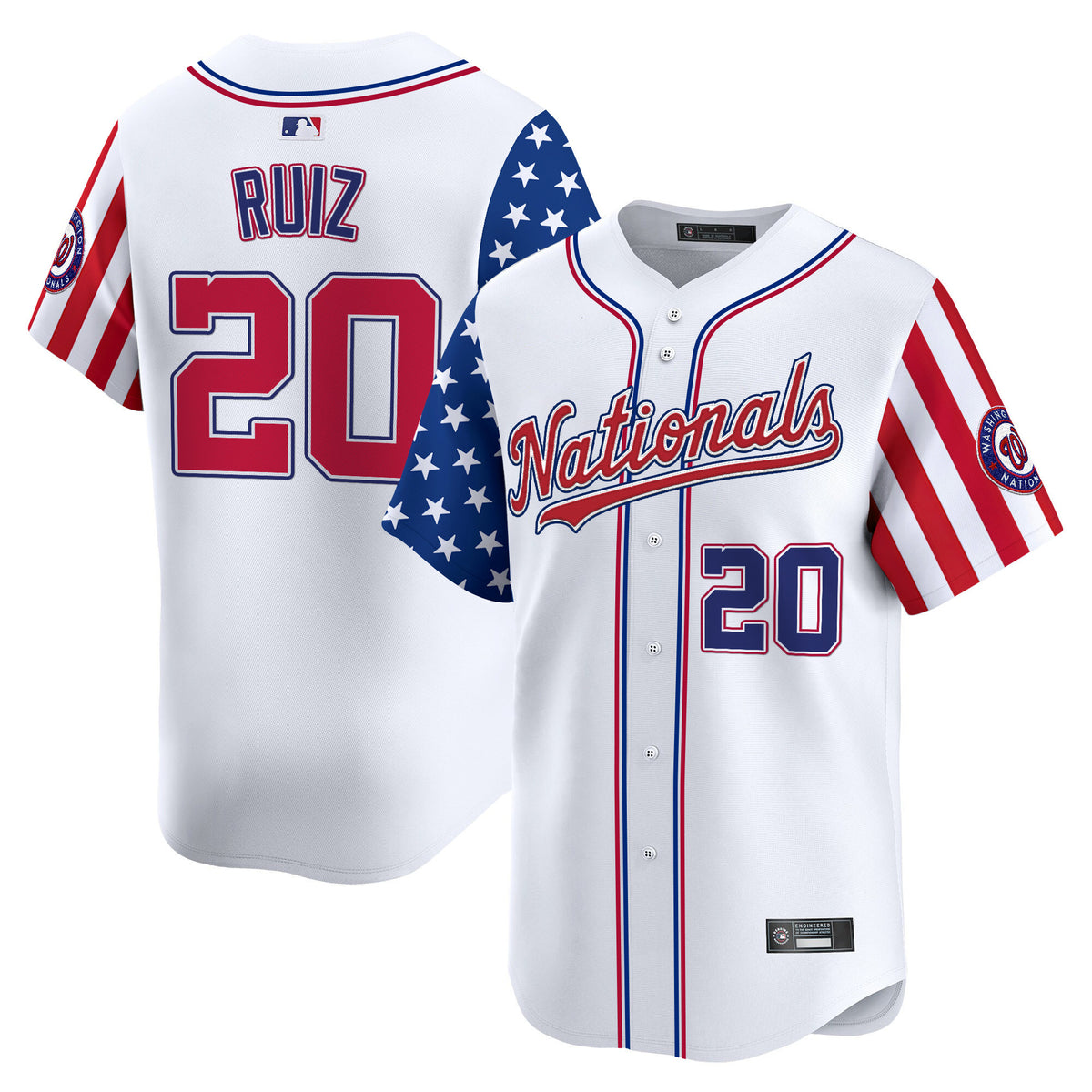 Men's Washington Nationals 2025 Independence Day Vapor Premier Limited Jersey - All Stitched