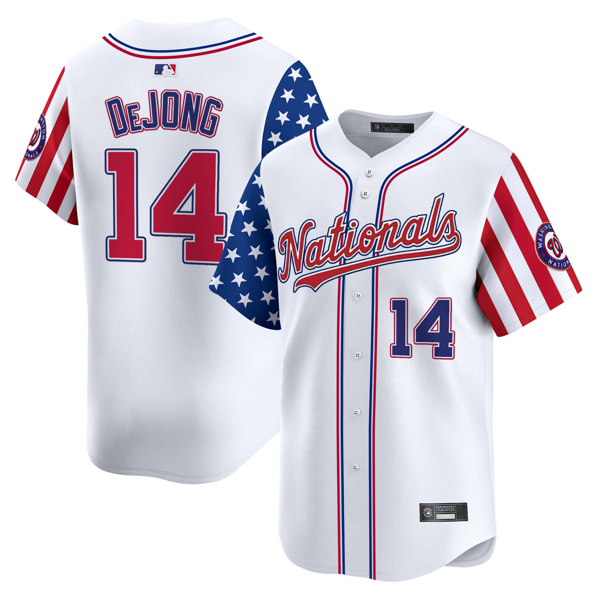 Men's Washington Nationals 2025 Independence Day Vapor Premier Limited Jersey - All Stitched