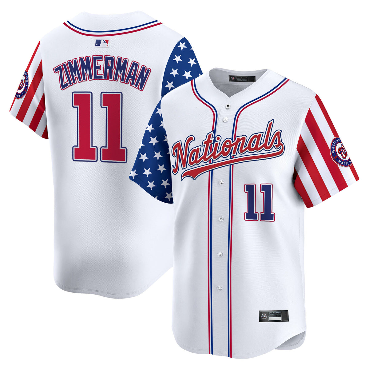 Men's Washington Nationals 2025 Independence Day Vapor Premier Limited Jersey - All Stitched