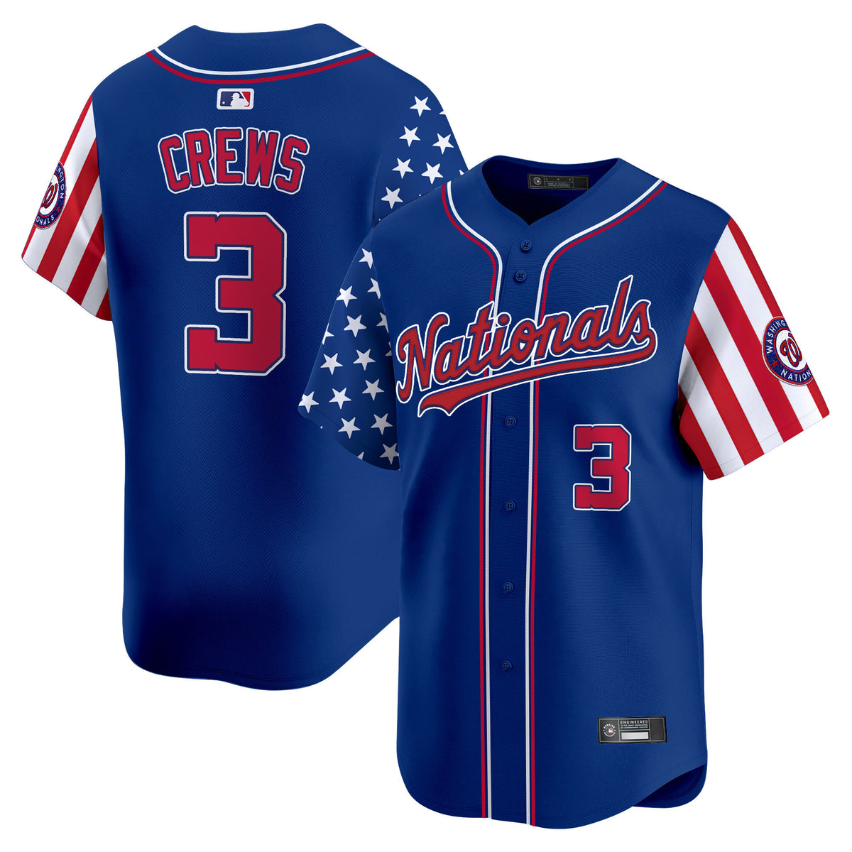 Men's Washington Nationals 2025 Independence Day Vapor Premier Limited Jersey - All Stitched