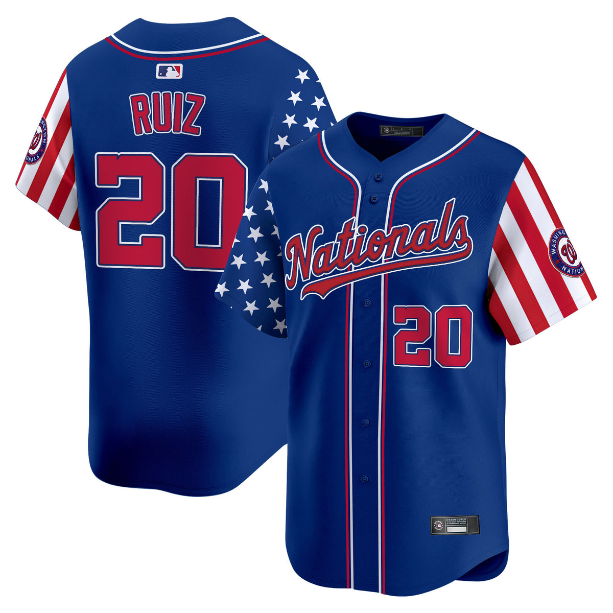 Men's Washington Nationals 2025 Independence Day Vapor Premier Limited Jersey - All Stitched
