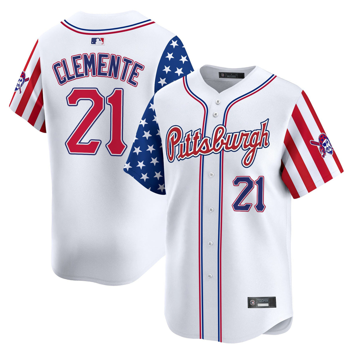 Men's Pittsburgh Pirates 2025 Independence Day Vapor Premier Limited Jersey - All Stitched
