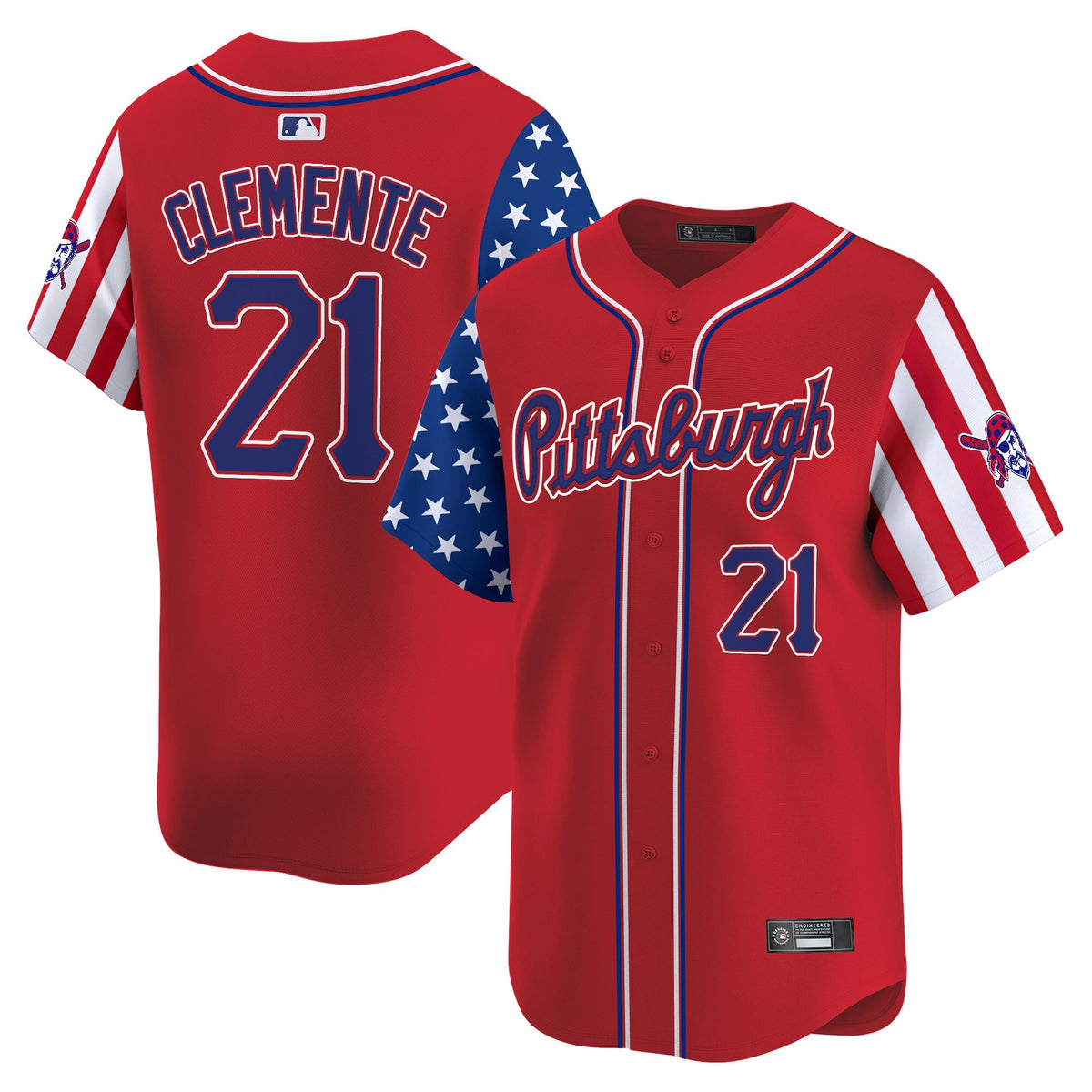 Men's Pittsburgh Pirates 2025 Independence Day Vapor Premier Limited Jersey - All Stitched