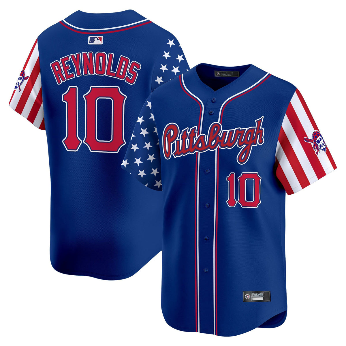 Men's Pittsburgh Pirates 2025 Independence Day Vapor Premier Limited Jersey - All Stitched