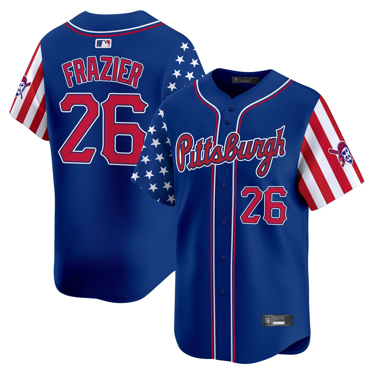 Men's Pittsburgh Pirates 2025 Independence Day Vapor Premier Limited Jersey - All Stitched