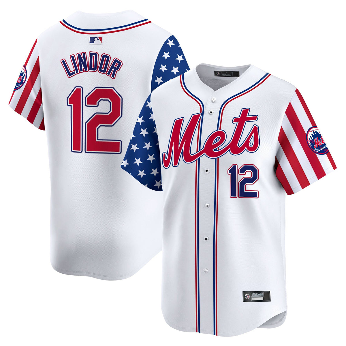 Men's New York Mets 2025 Independence Day Vapor Premier Limited Jersey - All Stitched