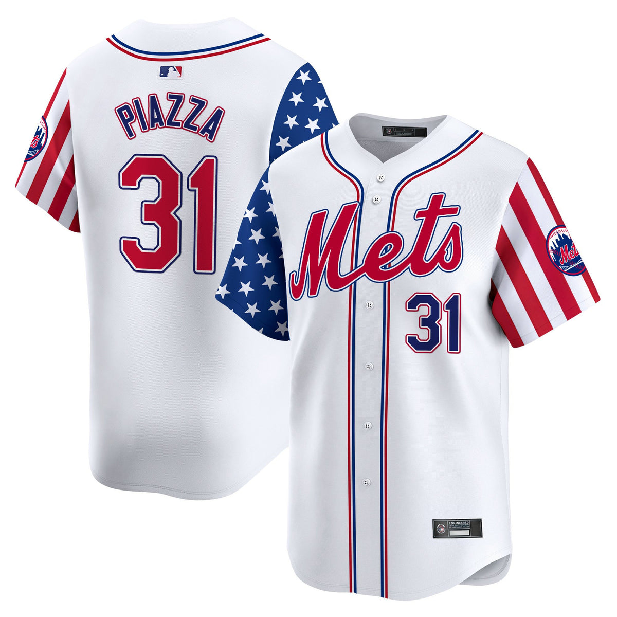 Men's New York Mets 2025 Independence Day Vapor Premier Limited Jersey - All Stitched