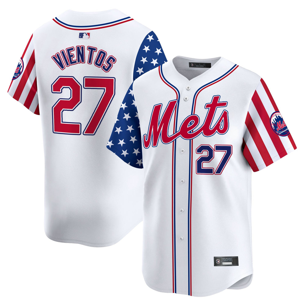 Men's New York Mets 2025 Independence Day Vapor Premier Limited Jersey - All Stitched