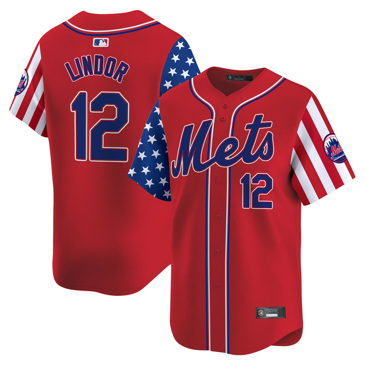 Men's New York Mets 2025 Independence Day Vapor Premier Limited Jersey - All Stitched