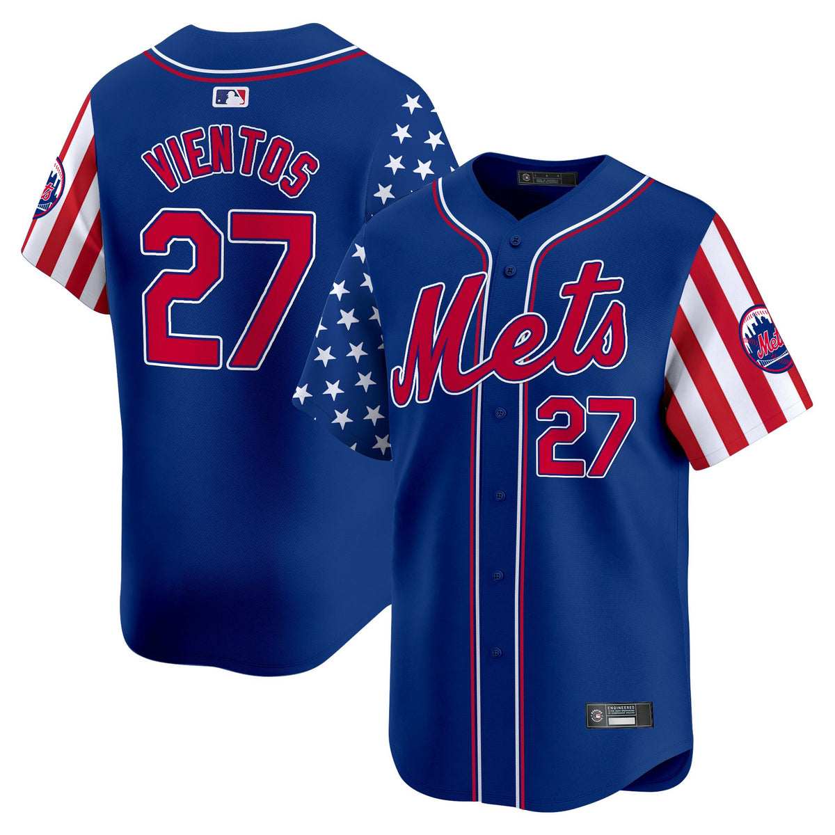 Men's New York Mets 2025 Independence Day Vapor Premier Limited Jersey - All Stitched