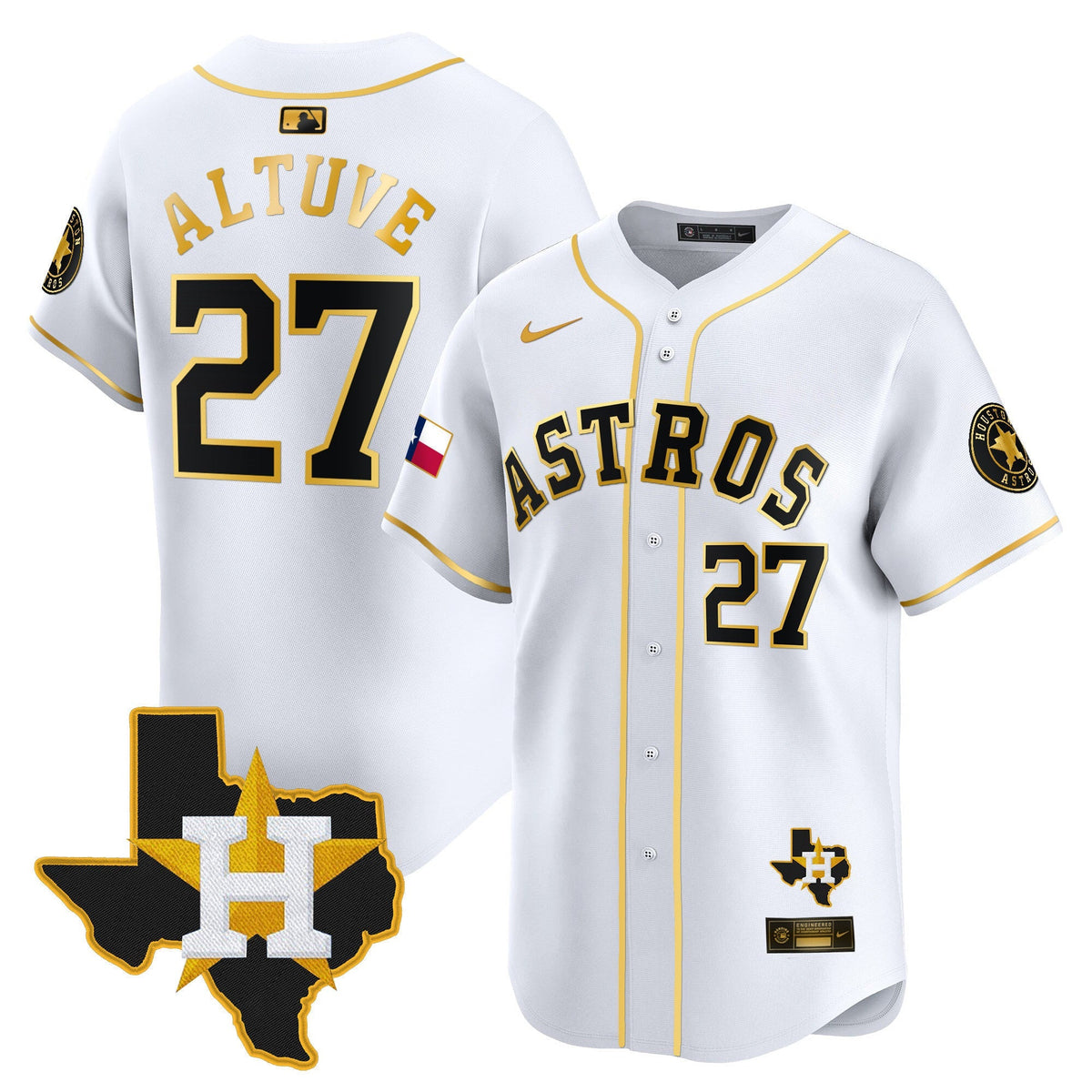 HAS Texas Patch Vapor Premier Limited Jersey - All Stitched