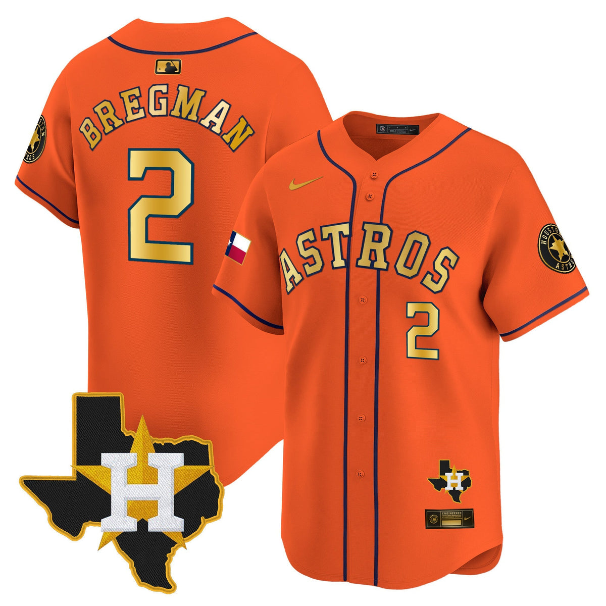 HAS Texas Patch Vapor Premier Limited Jersey - All Stitched