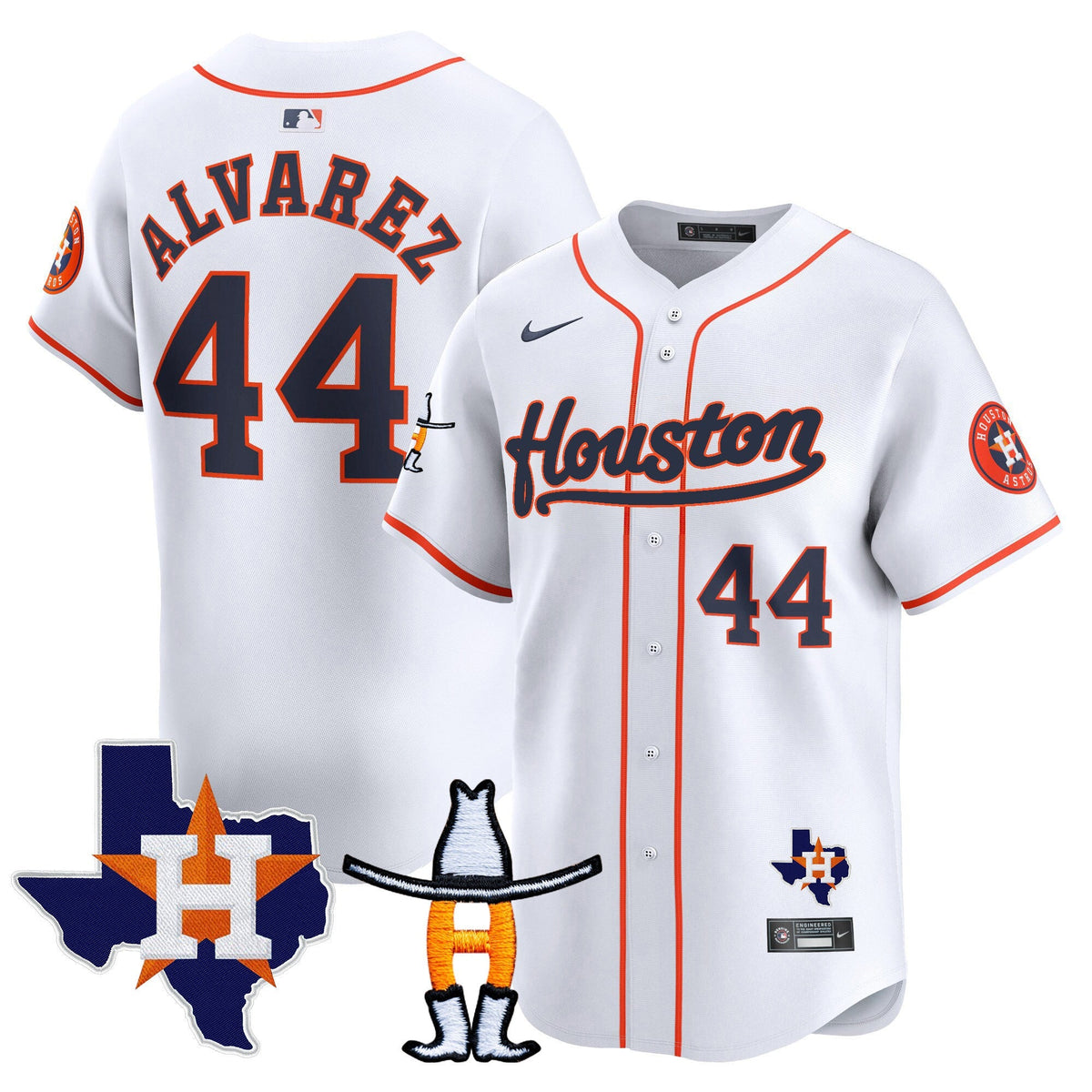 HAS Houston Rodeo Patch Vapor Premier Limited Jersey - All Stitched