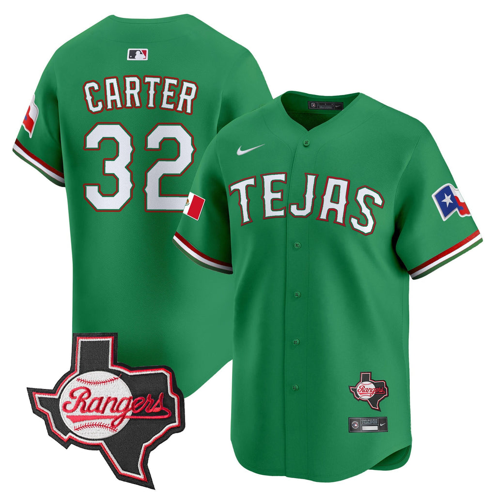 TEX Mexico Texas Patch Vapor Premier Limited Jersey - All Stitched