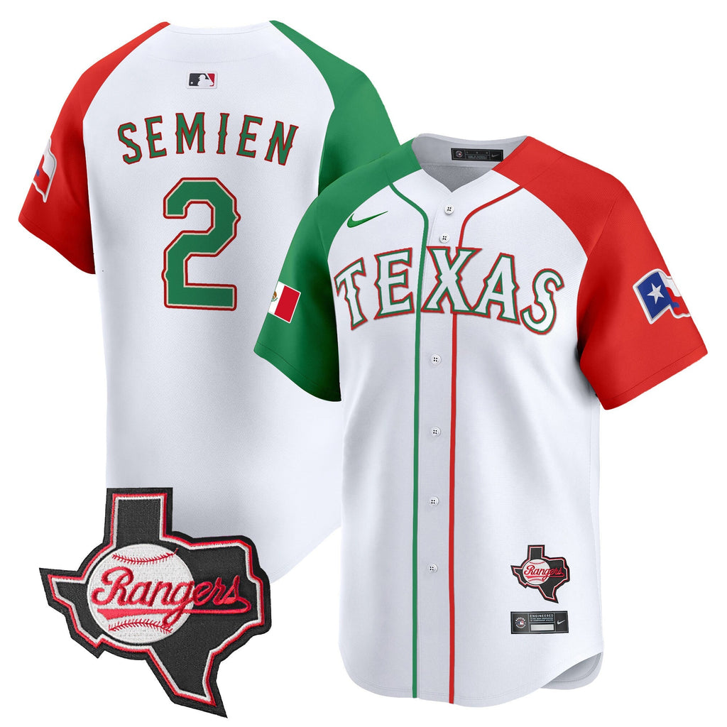 TEX Mexico Texas Patch Vapor Premier Limited Jersey - All Stitched