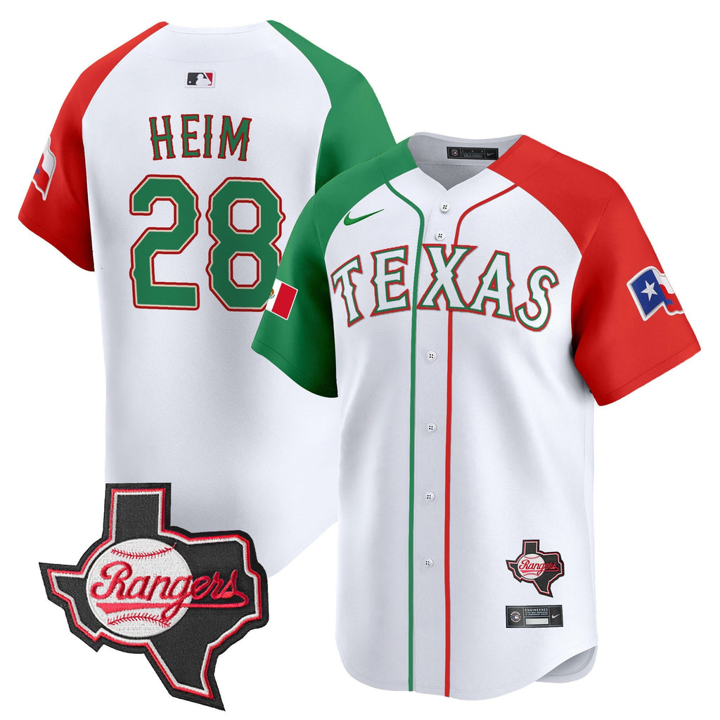 TEX Mexico Texas Patch Vapor Premier Limited Jersey - All Stitched