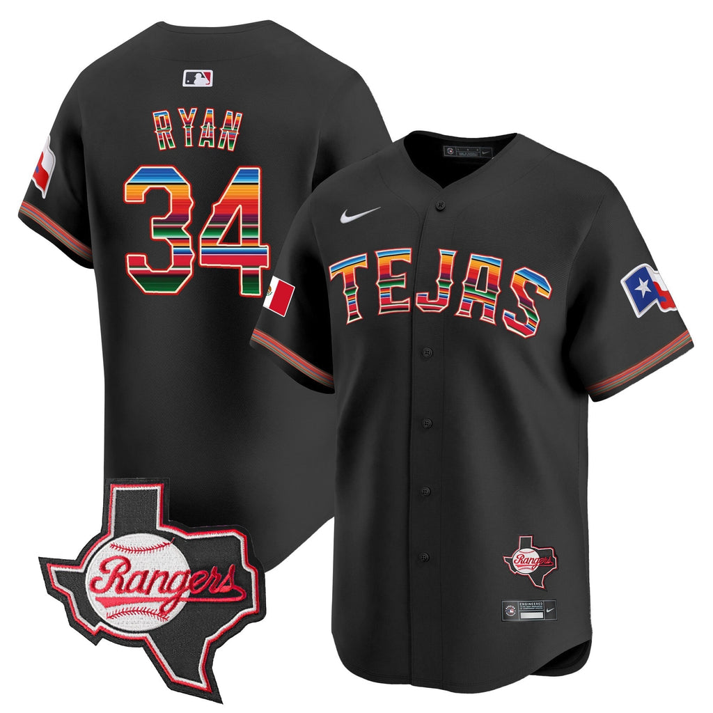 TEX Mexico Texas Patch Vapor Premier Limited Jersey - All Stitched