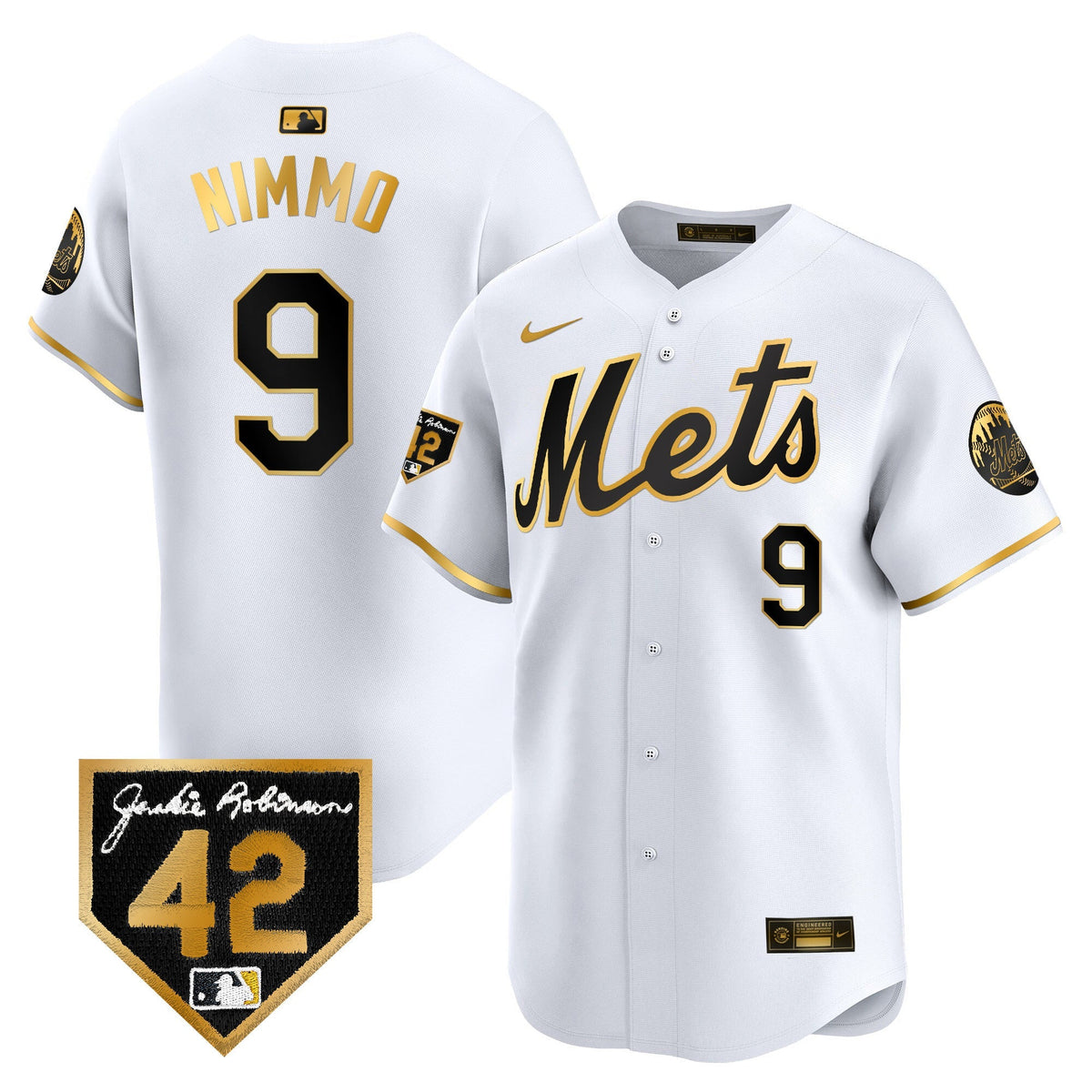 NYM Jackie Robinson Patch Vapor Premier Limited Jersey - All Stitched