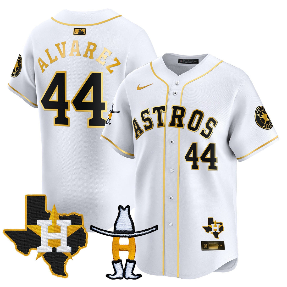 HAS Houston Rodeo Patch Vapor Premier Limited Jersey V2 - All Stitched