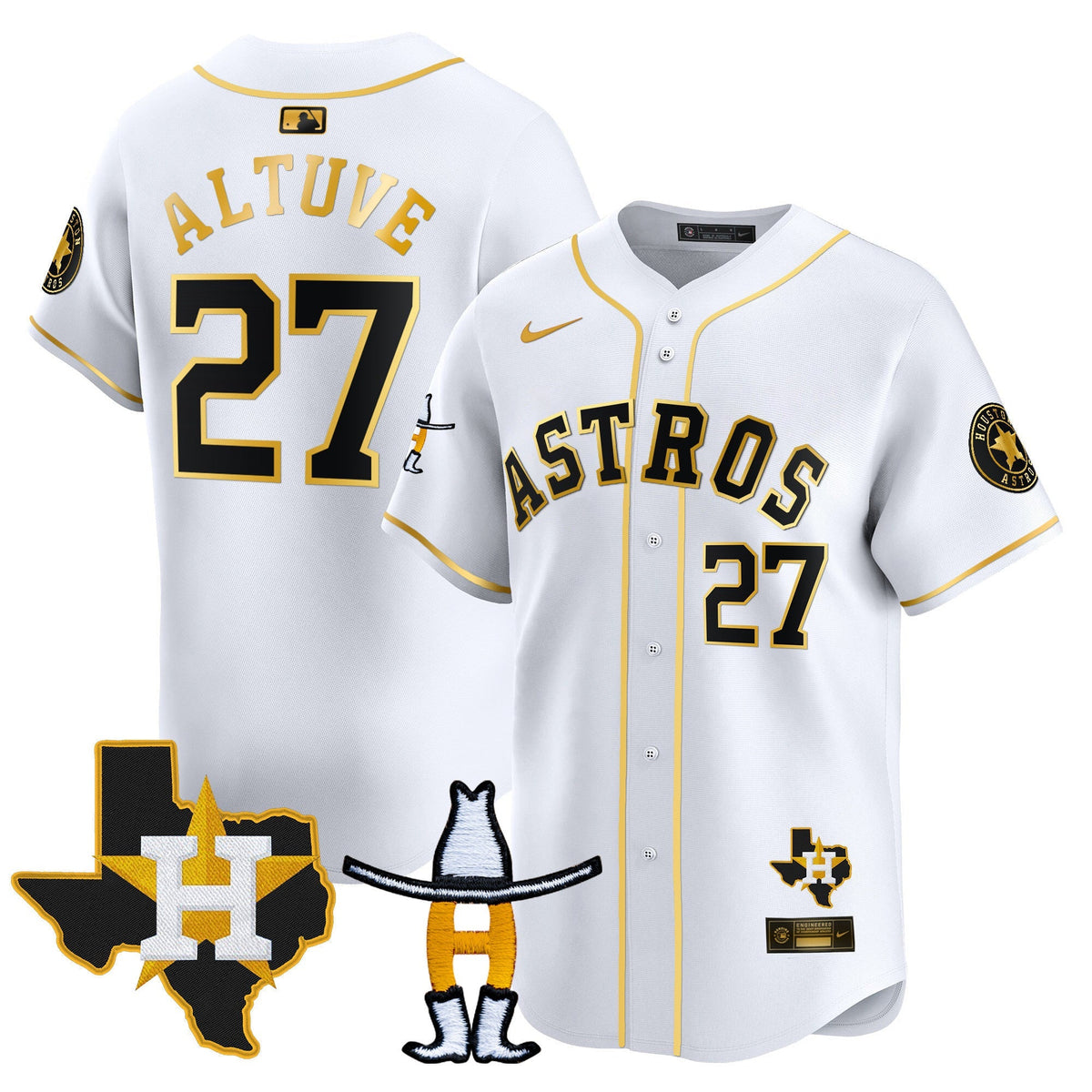 HAS Houston Rodeo Patch Vapor Premier Limited Jersey V2 - All Stitched
