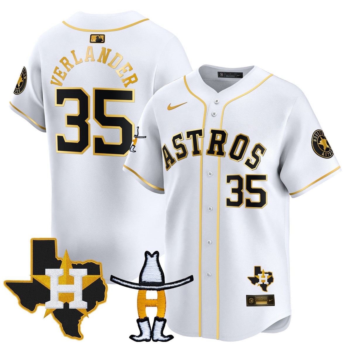 HAS Houston Rodeo Patch Vapor Premier Limited Jersey V2 - All Stitched