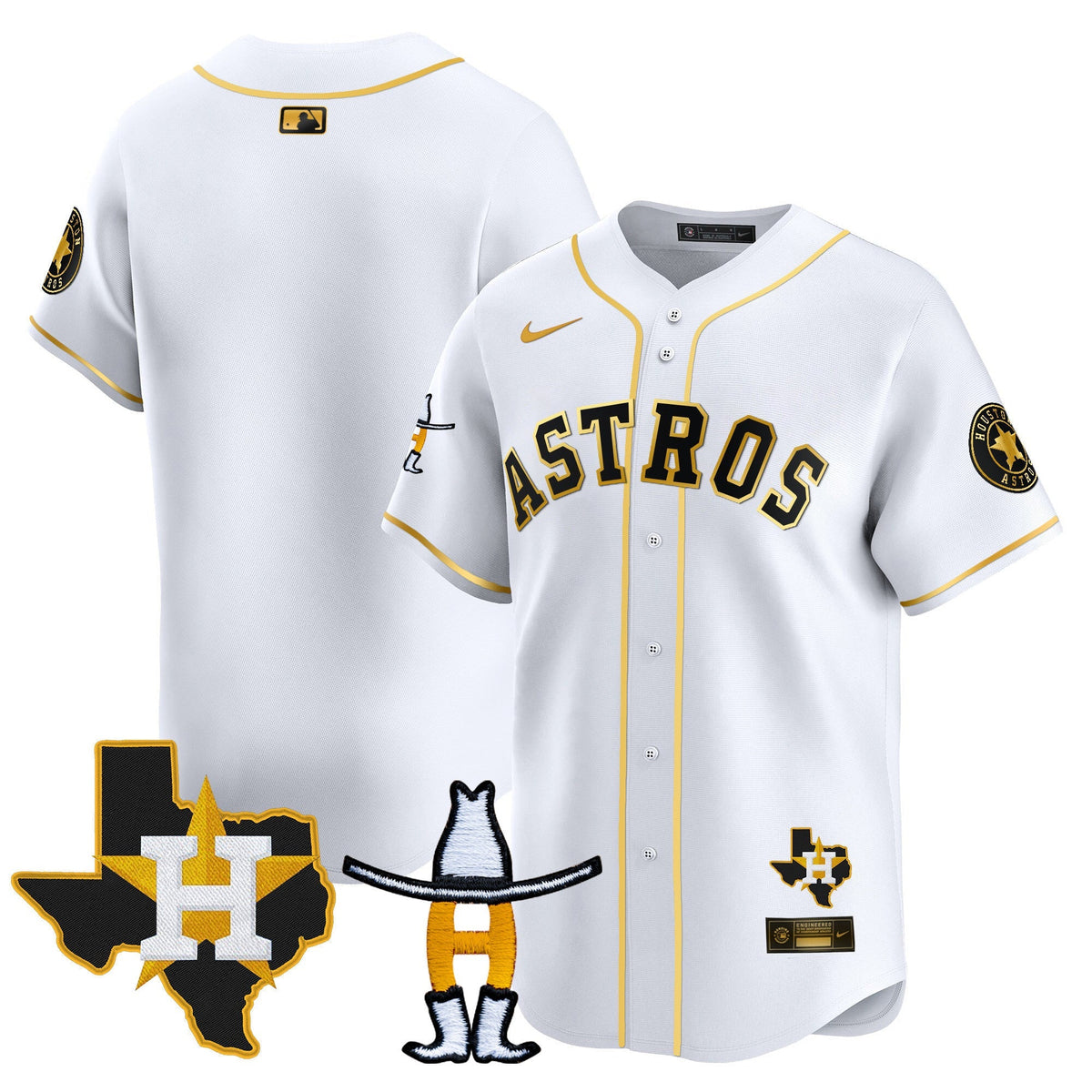 HAS Houston Rodeo Patch Vapor Premier Limited Jersey V2 - All Stitched