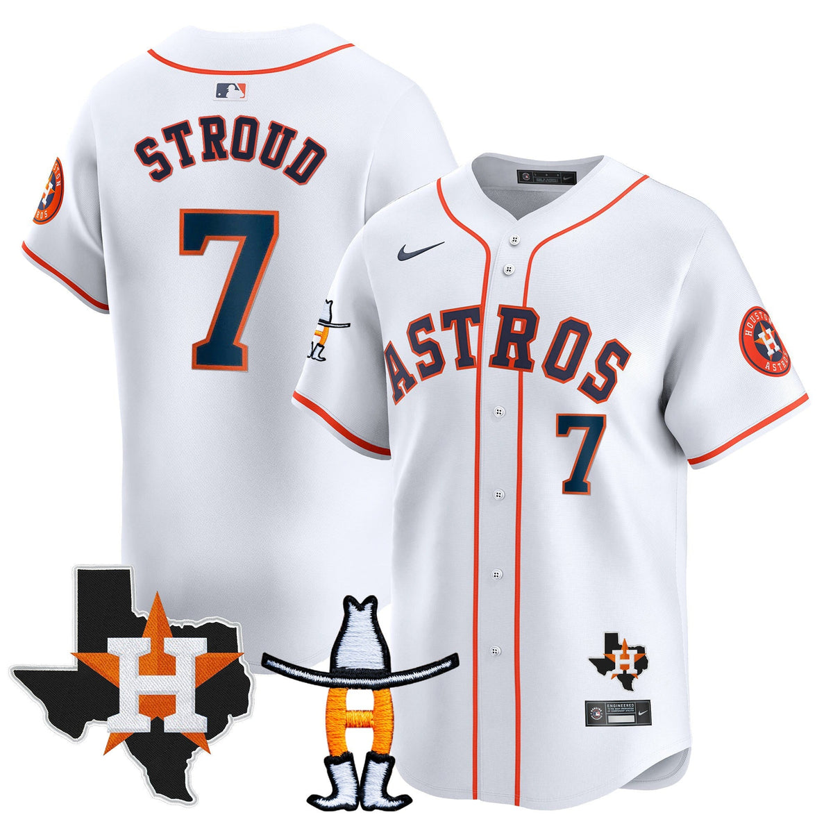 HAS Houston Rodeo Patch Vapor Premier Limited Jersey V2 - All Stitched