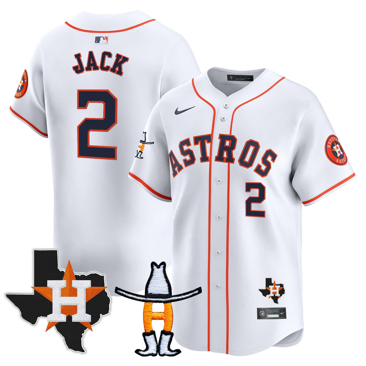 HAS Houston Rodeo Patch Vapor Premier Limited Jersey V2 - All Stitched