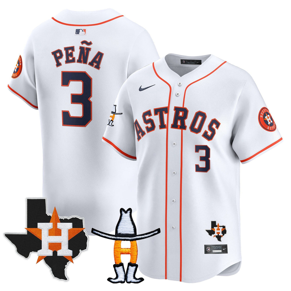 HAS Houston Rodeo Patch Vapor Premier Limited Jersey V2 - All Stitched