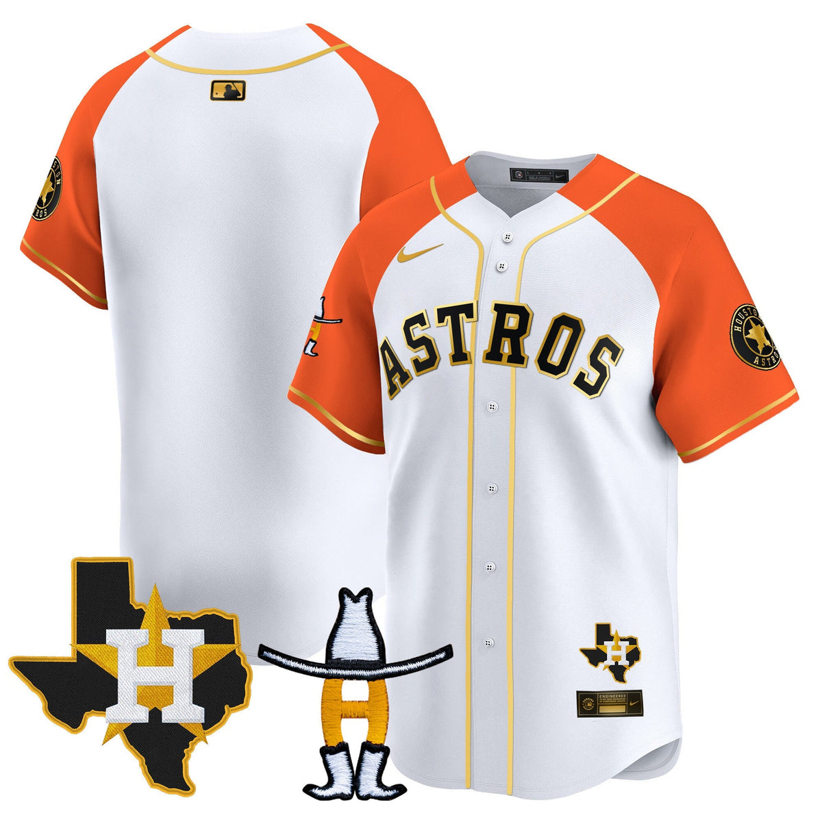 HAS Houston Rodeo Patch Vapor Premier Limited Jersey V2 - All Stitched
