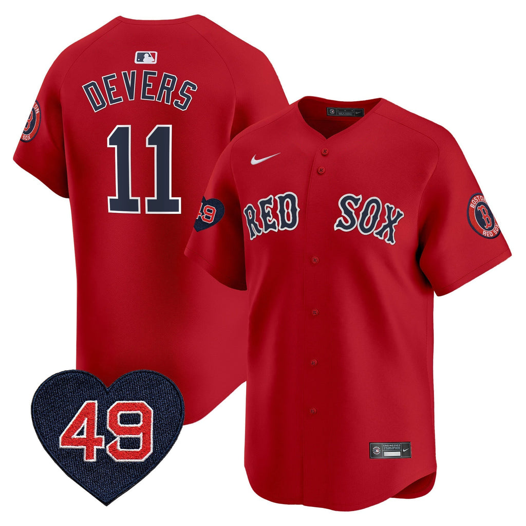 BOS Tim Wakefield Patch Vapor Premier Limited Jersey - All Stitched