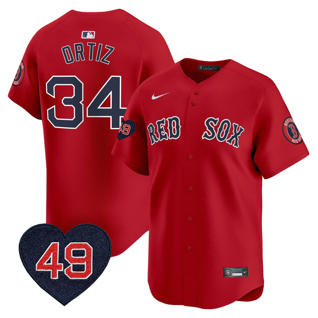BOS Tim Wakefield Patch Vapor Premier Limited Jersey - All Stitched