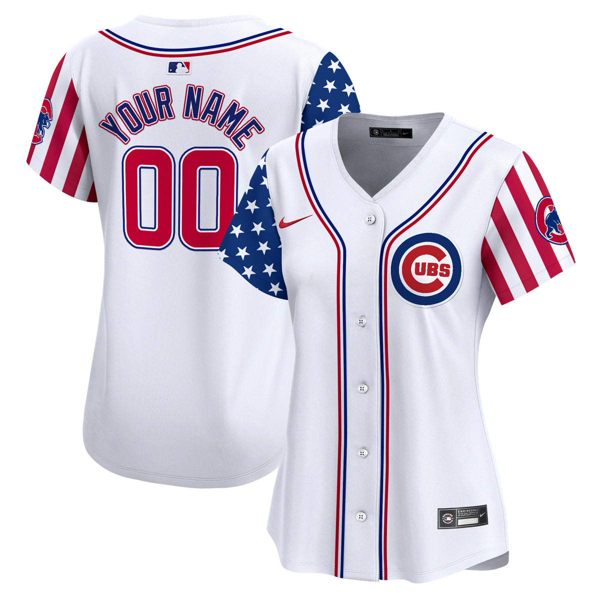 Chicago Cubs 2025 Memorial Day Vapor Premier Limited Custom Jersey - All Stitched