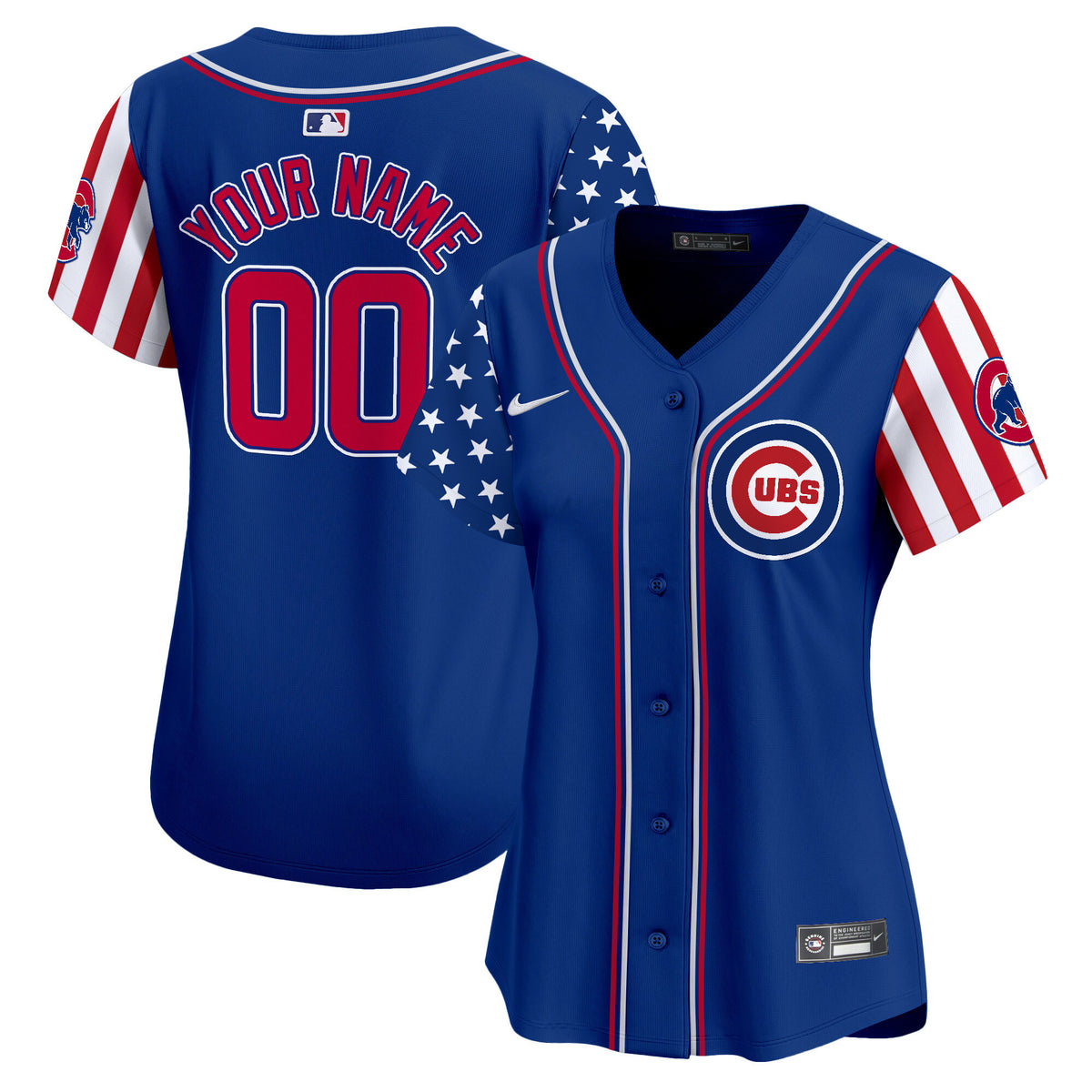 Chicago Cubs 2025 Memorial Day Vapor Premier Limited Custom Jersey - All Stitched