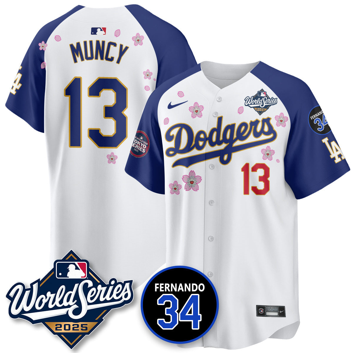 LAD Tokyo Series 2025 NL Champions Jersey - All Stitched