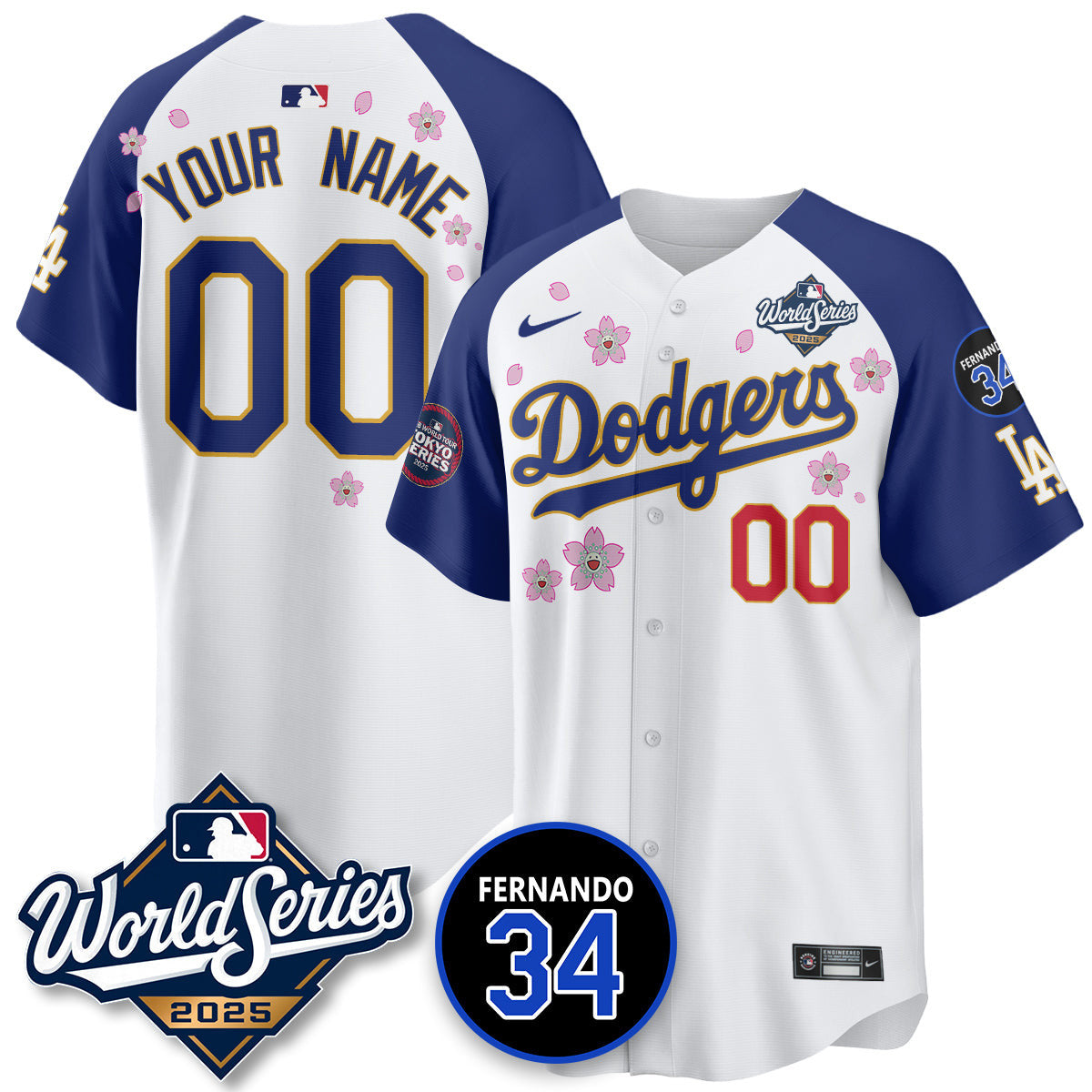 LAD Tokyo Series 2025 NL Champions Jersey - All Stitched