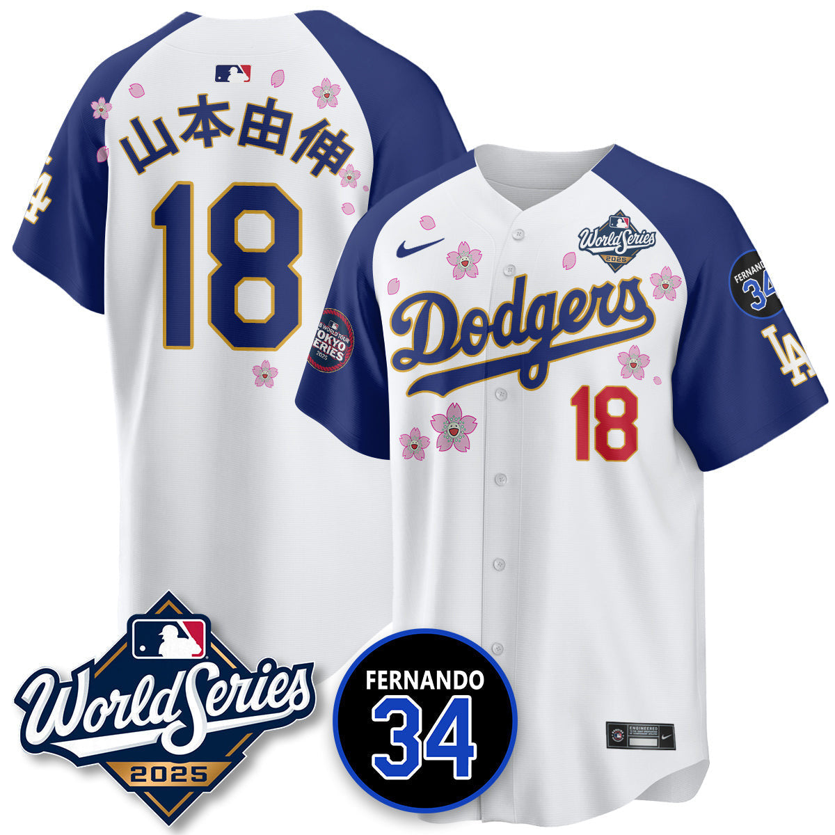 LAD Tokyo Series 2025 NL Champions Jersey - All Stitched