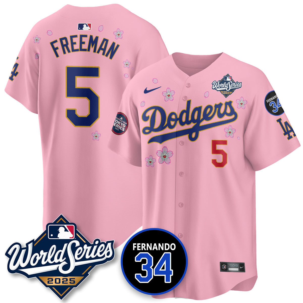 LAD Tokyo Series 2025 NL Champions Jersey - All Stitched